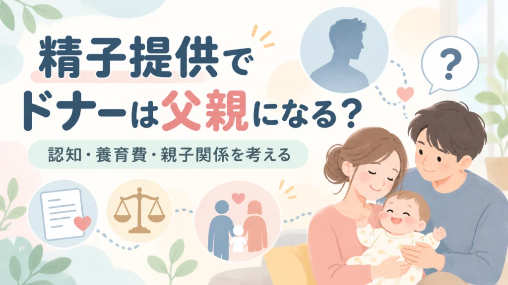 精子提供でドナーは父親になる？