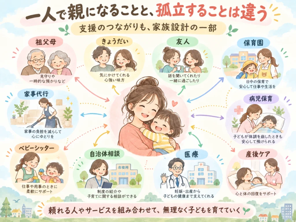 一人で親になることと、孤立することは違う
