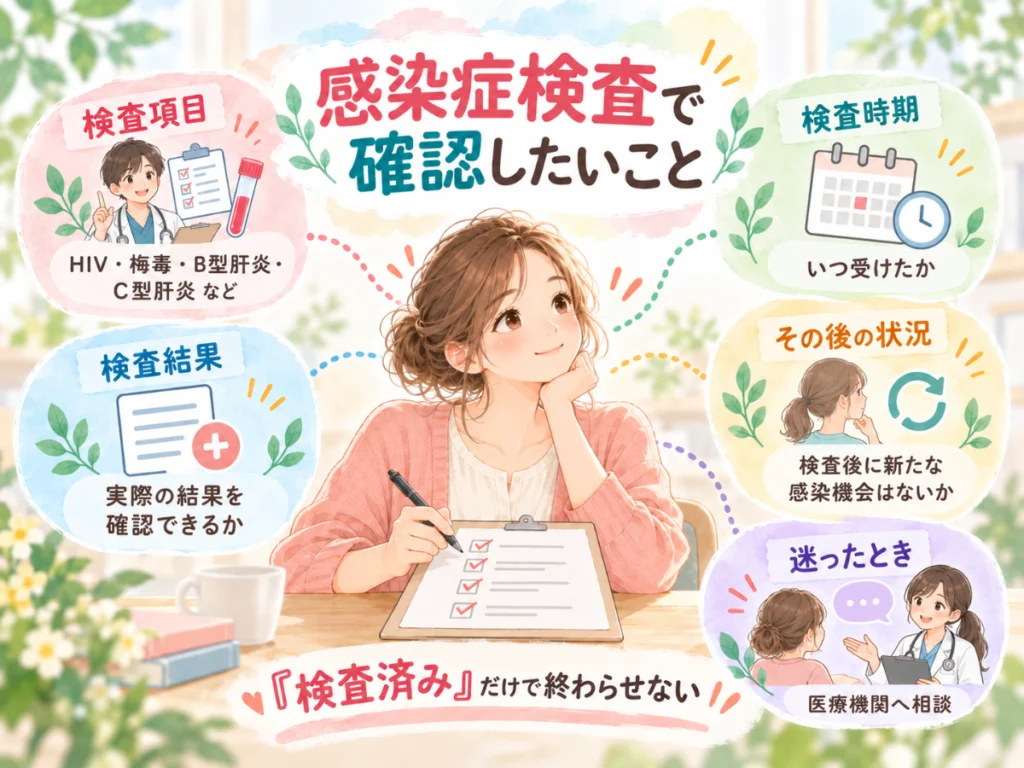感染症検査で確認したいこと