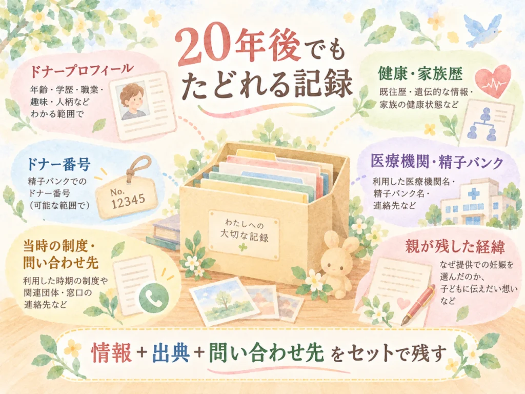 20年後でもたどれる記録