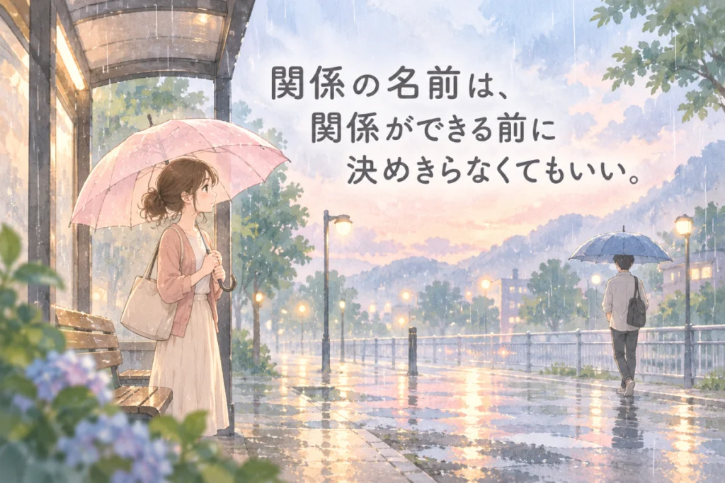関係の名前は、関係ができる前に決めきらなくてもいい
