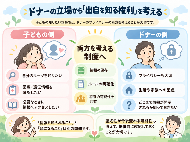 ドナーの立場から見た「出自を知る権利」